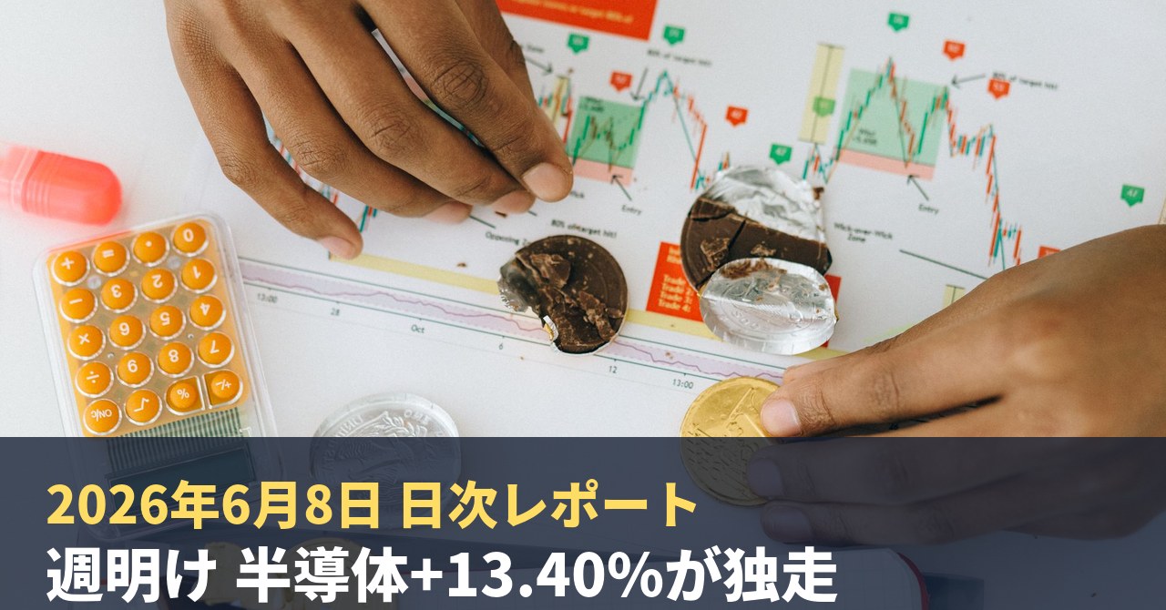 2026年6月8日|AI投資チャレンジ デイリーレポート 週明け含み益+25,675円・半導体+13